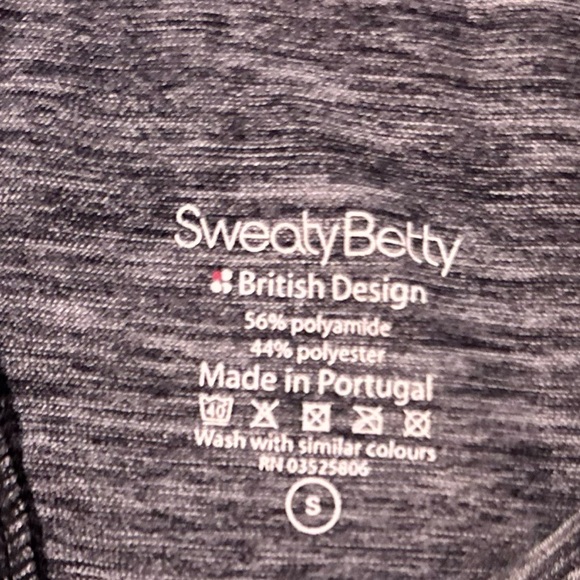 Sweaty Betty grey sport top - Picture 3 of 3